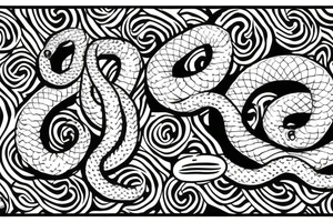 Buddhist snake tattoo idea