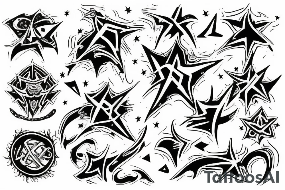 Chaos star tattoo idea