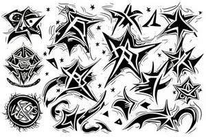 Chaos star tattoo idea