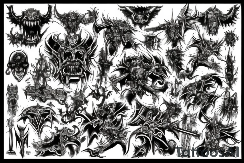 Chaos warhammer tattoo idea