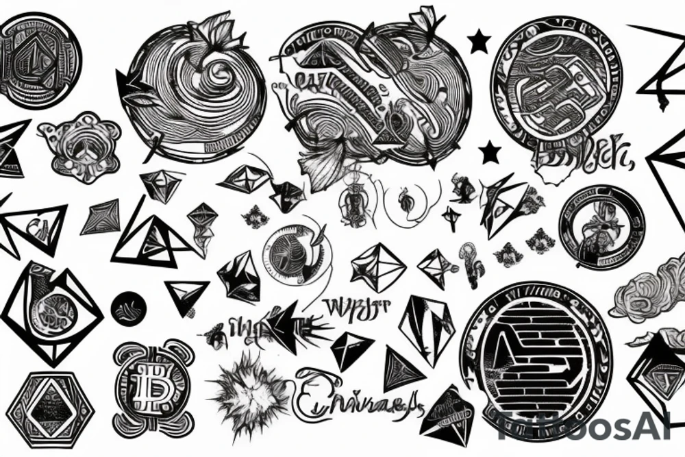 crypto universe tattoo idea