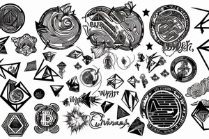 crypto universe tattoo idea