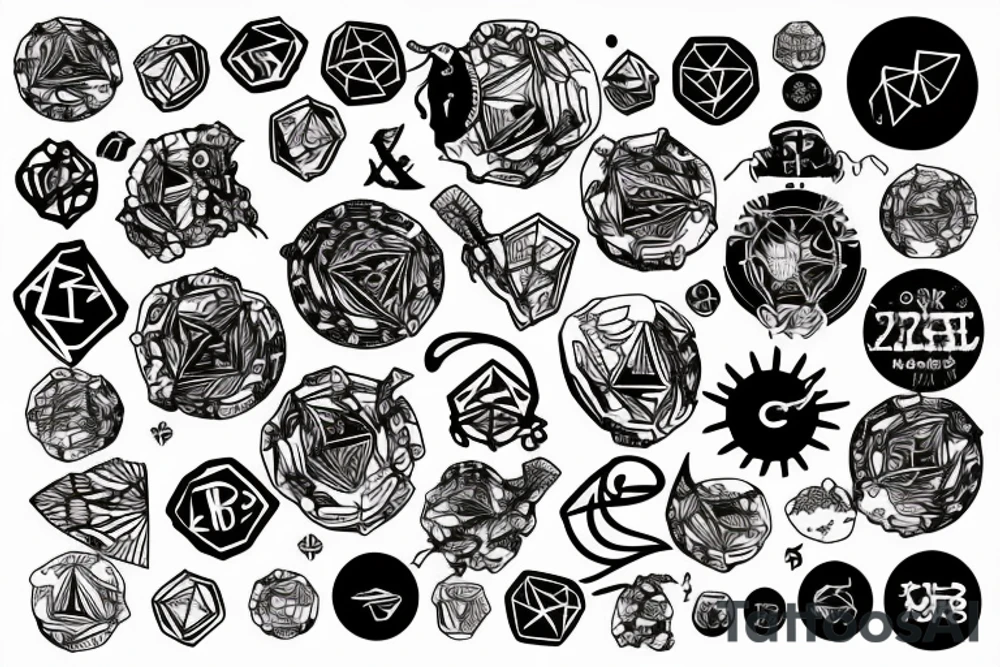 crypto universe tattoo idea