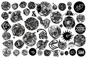 crypto universe tattoo idea