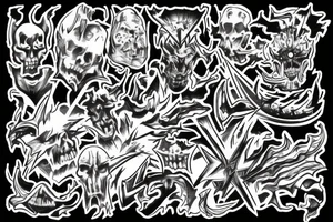 Chaos star warhammer tattoo idea