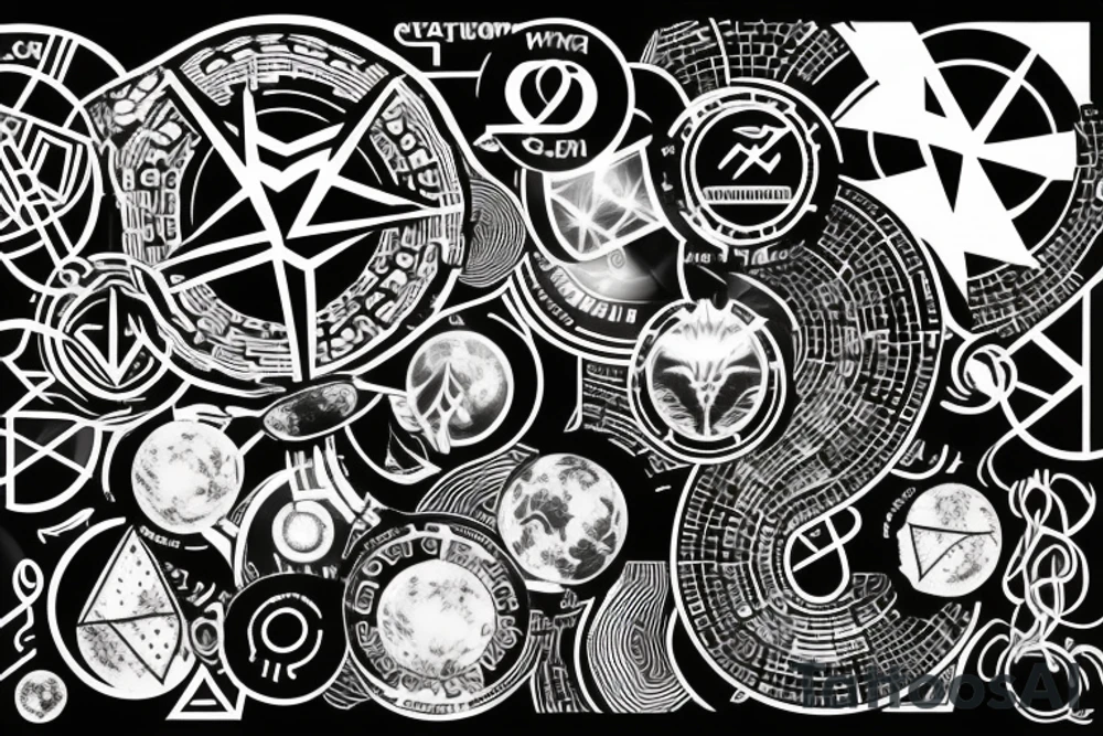 crypto universe tattoo idea