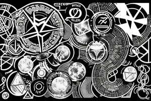 crypto universe tattoo idea