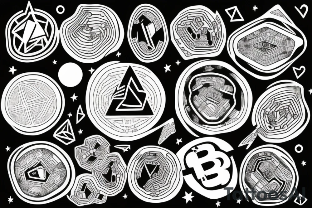 crypto universe tattoo idea