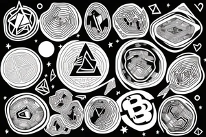 crypto universe tattoo idea