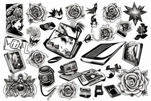 Laptop tattoo idea