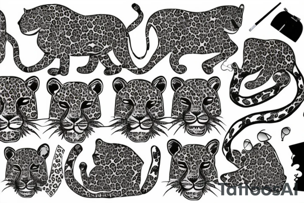 leopard tattoo idea