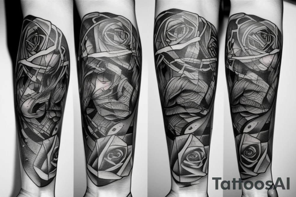 a tattoo with love for music and photography tattoo idea