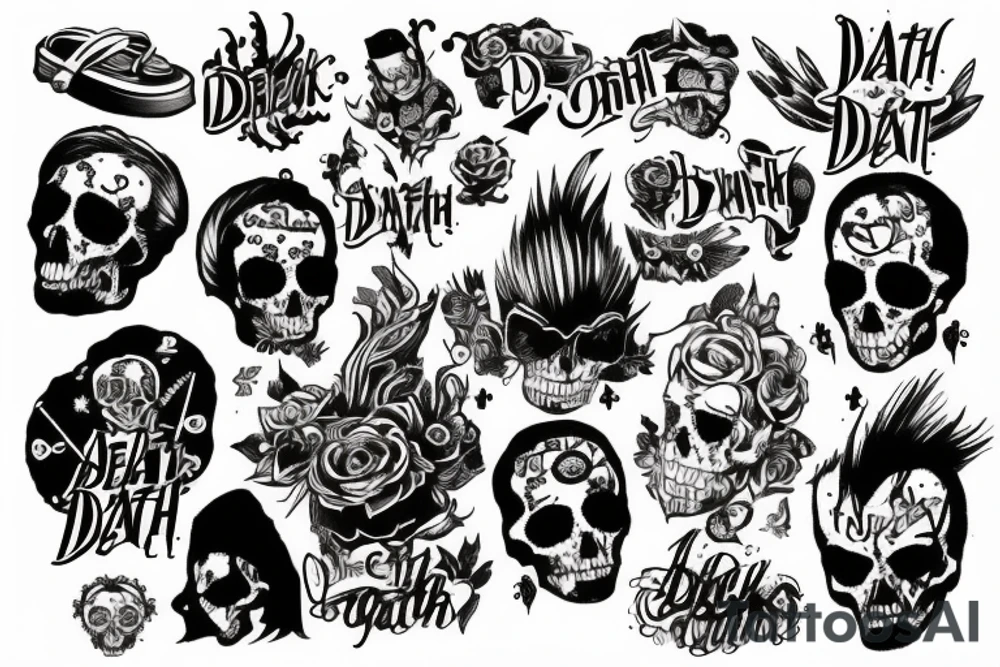 punks not death tattoo idea