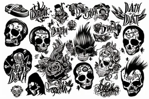 punks not death tattoo idea