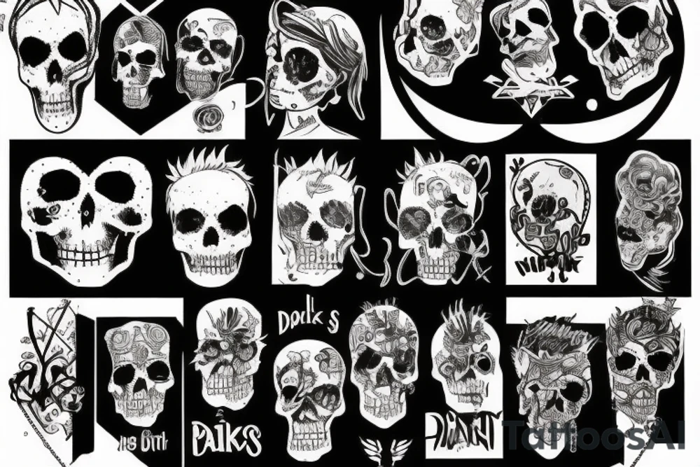 punks not death tattoo idea
