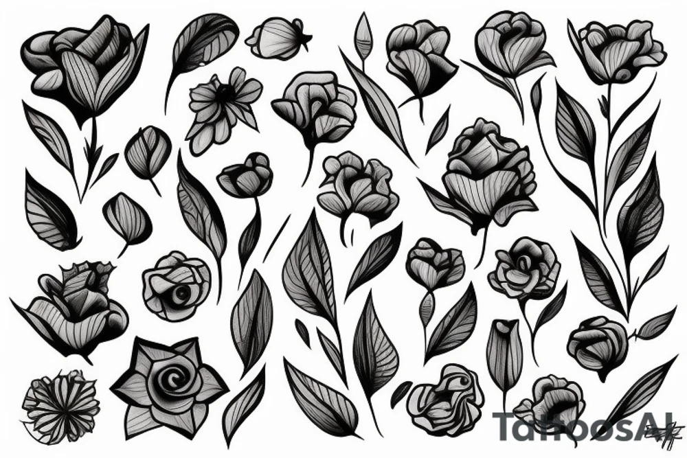 Petals. falling from the flower tattoo idea