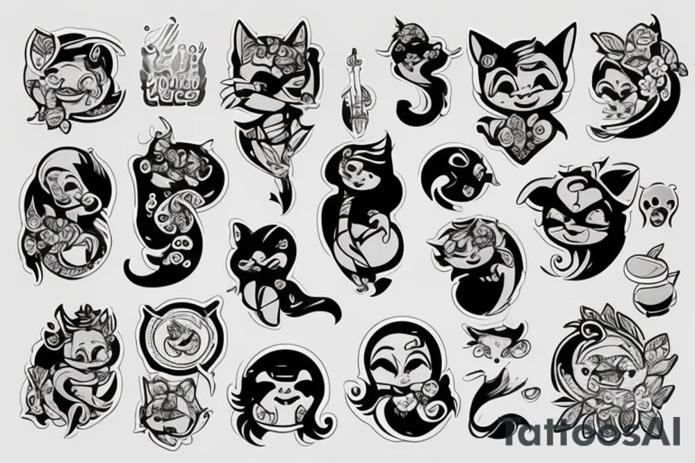 Какашка tattoo idea