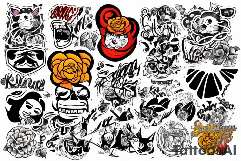 Какашка tattoo idea