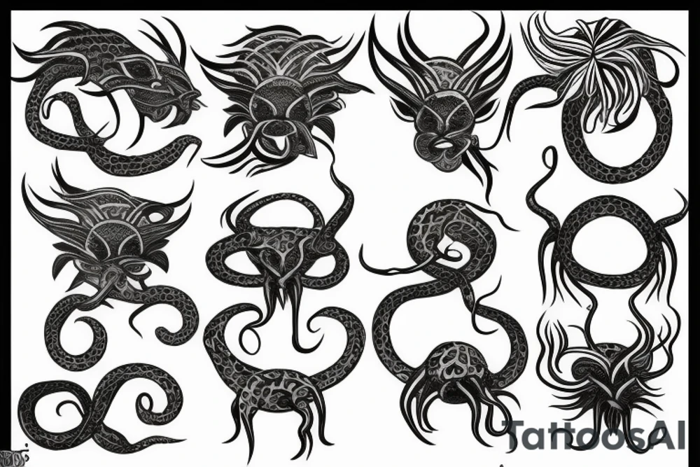 Medusa animal tattoo idea