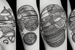 satellite tattoo idea