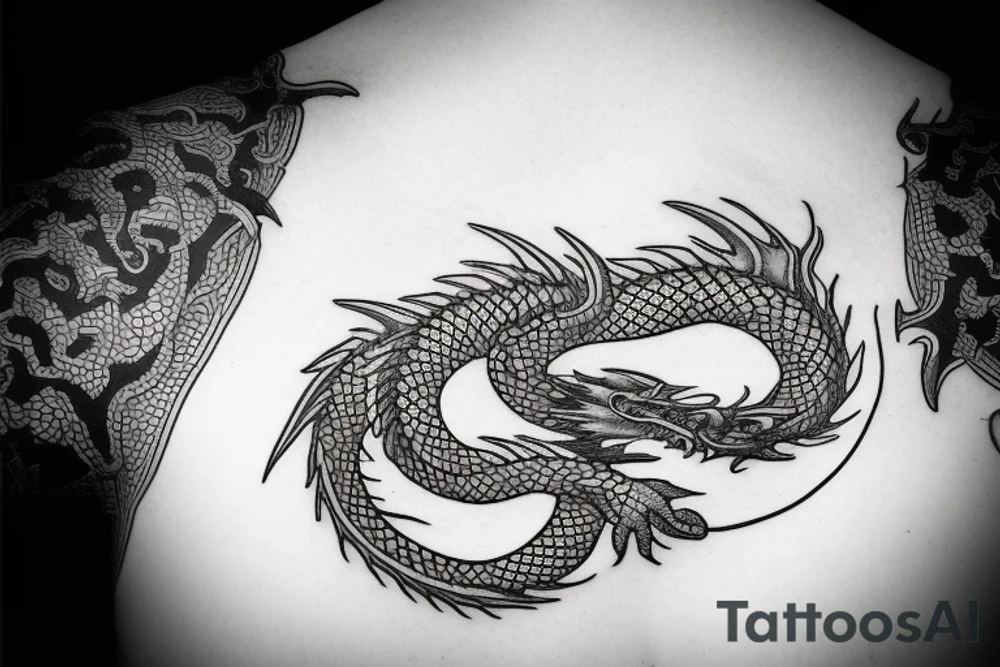 music, medicine, dragon, golden ratio, air, freedom tattoo idea