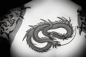 music, medicine, dragon, golden ratio, air, freedom tattoo idea