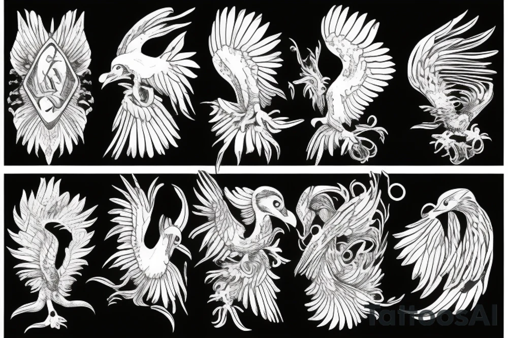 Diving eagle tattoo idea