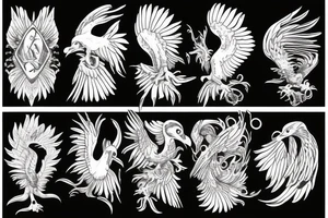 Diving eagle tattoo idea