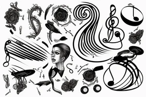 music, medicine, golden ratio, air, freedom tattoo idea