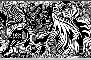 Diving eagle tattoo idea