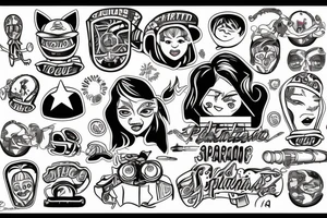 Run in spase tattoo idea