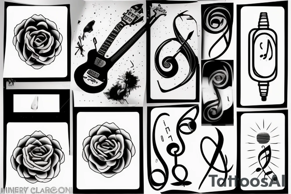 music, medicine, golden ratio, air, freedom tattoo idea