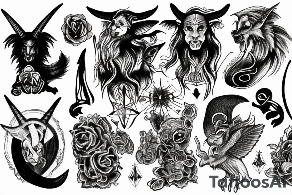 Baphometh tattoo idea