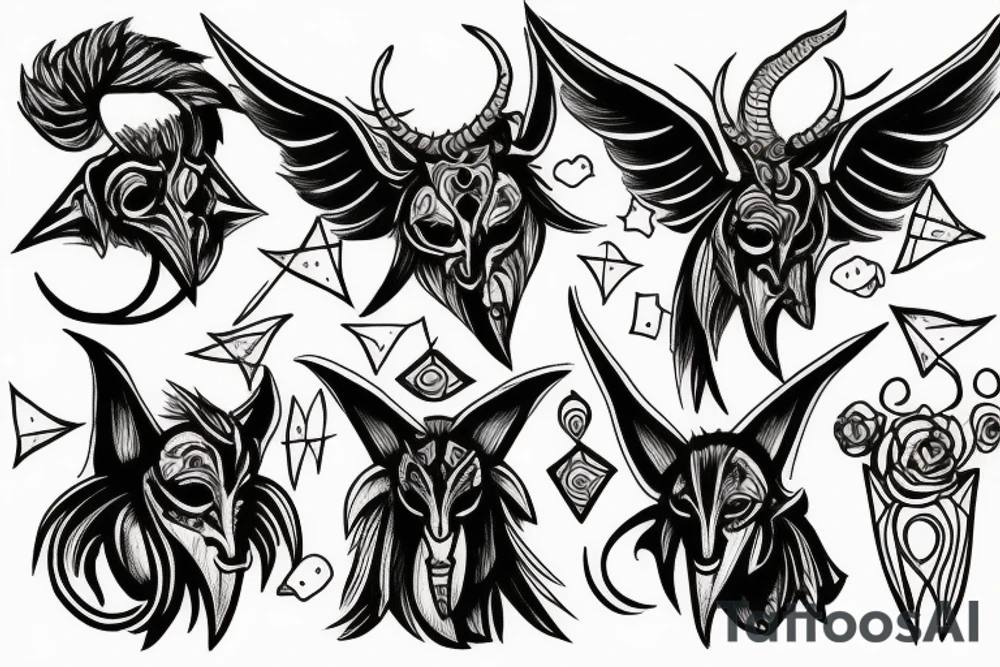 Baphometh tattoo idea