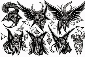 Baphometh tattoo idea