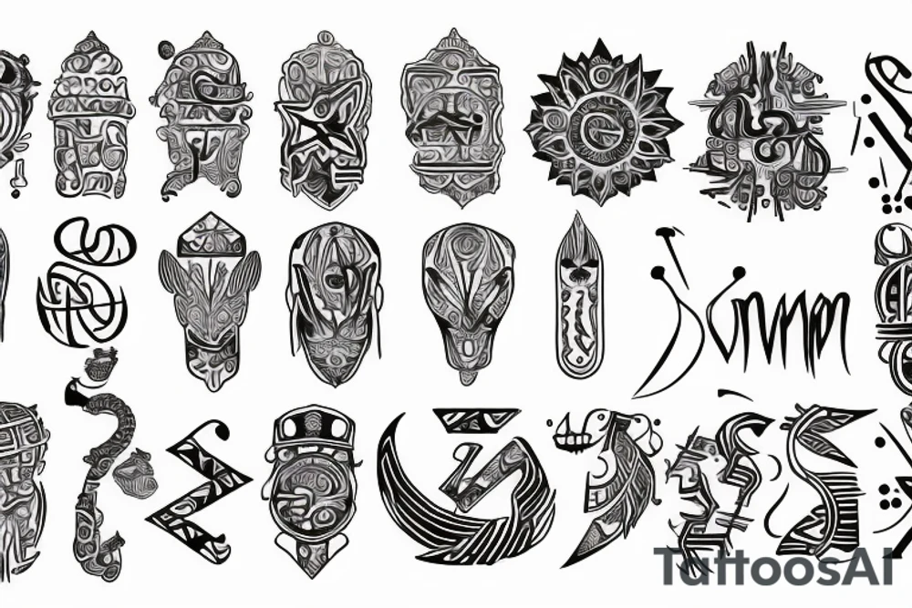 the symbol "𐤀" tattoo idea
