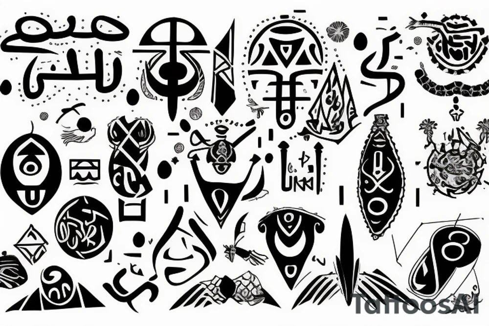 the symbol "𐤀" tattoo idea