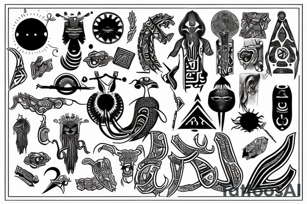 the symbol "𐤀" tattoo idea