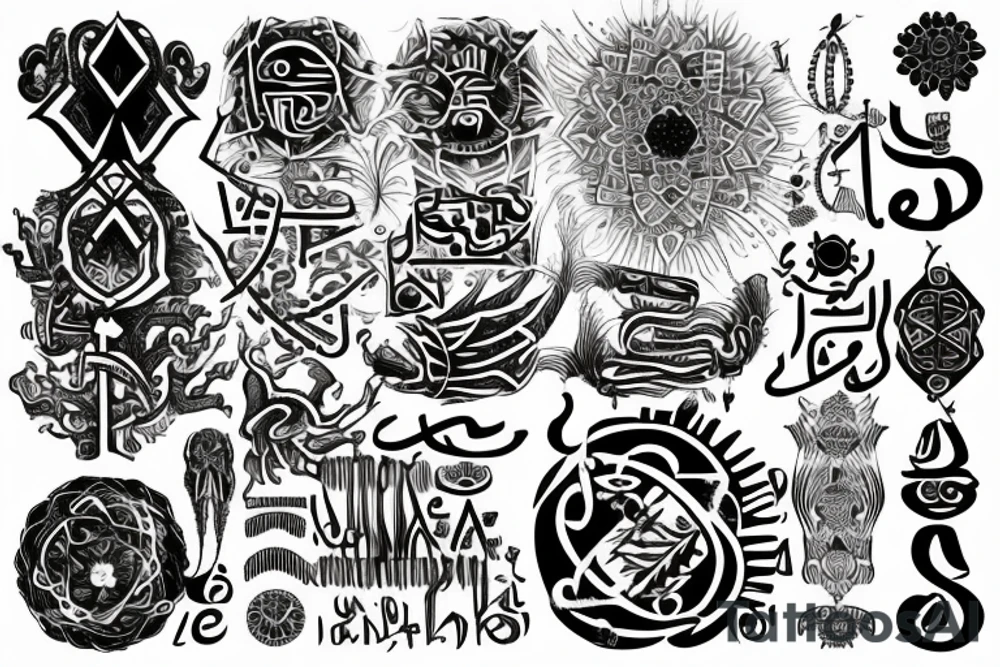 the symbol "𐤀" tattoo idea