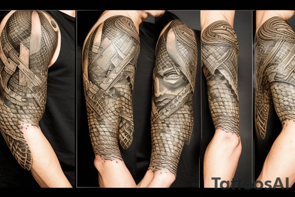 Thor fighting Serpent tattoo idea