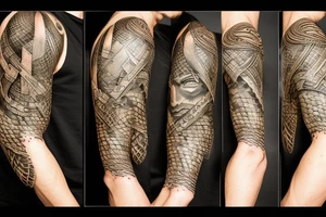 Thor fighting Serpent tattoo idea