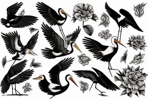 I want a stork tattoo idea