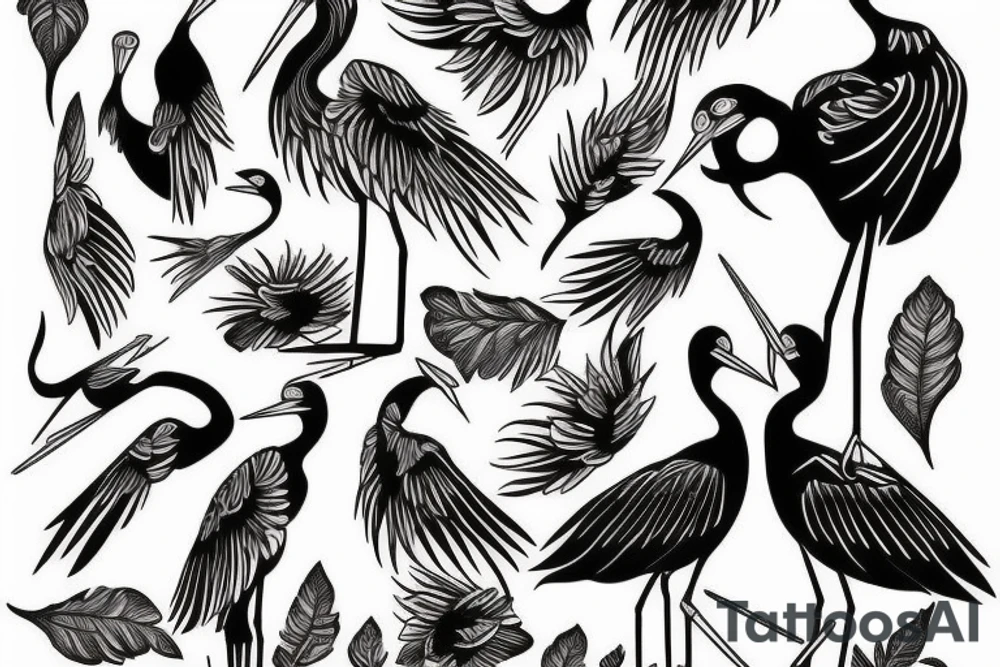 I want a stork tattoo idea