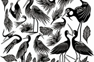 I want a stork tattoo idea