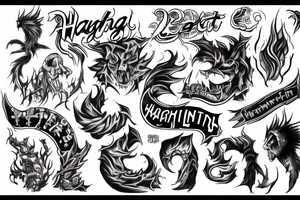 text "Harg Wrath" tattoo idea