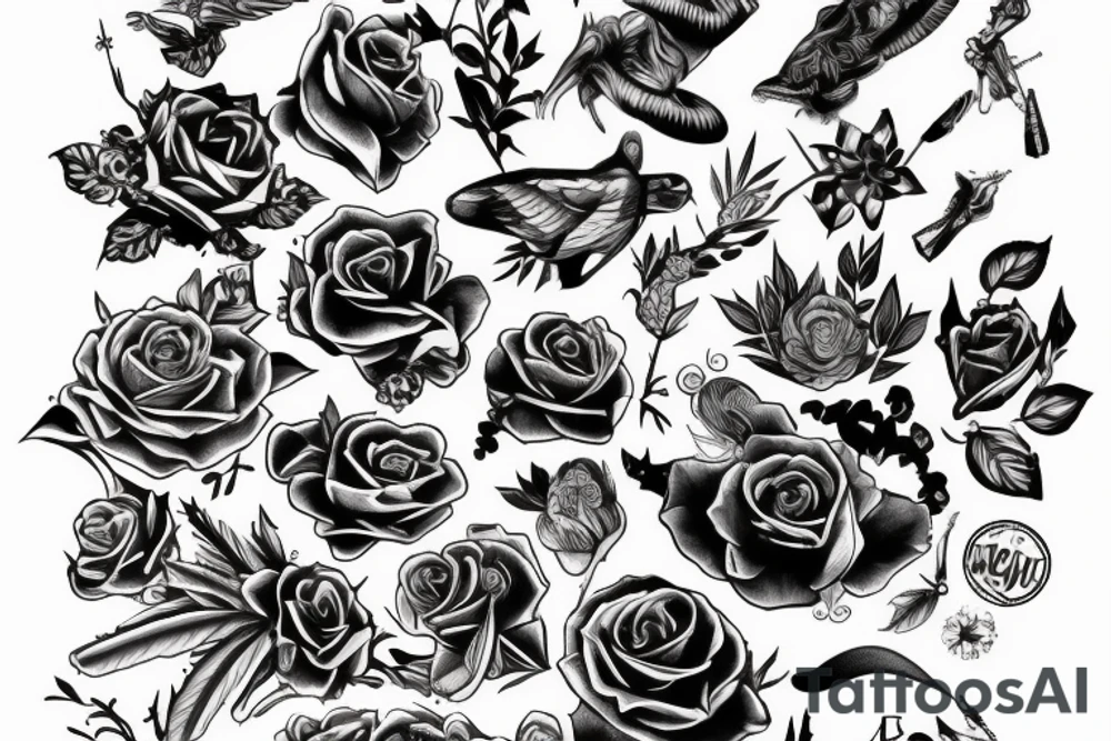 Диабло 4 , лилит и апостолы tattoo idea