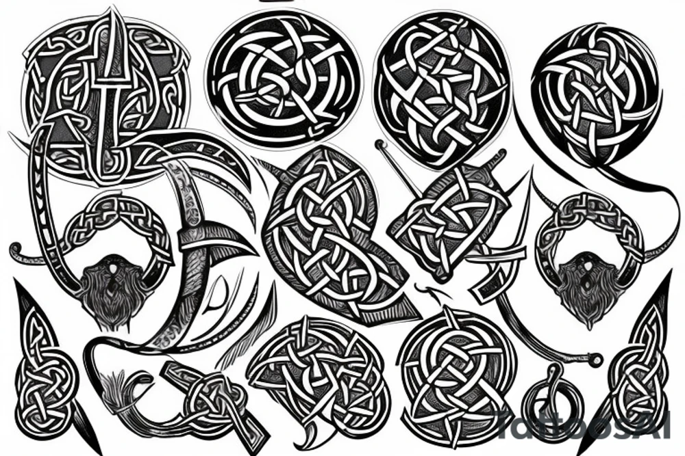 viking, celtic, rune tattoo idea