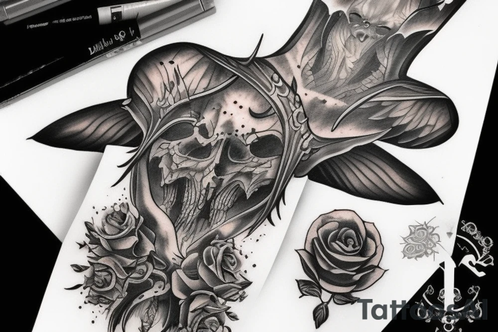 Diablo 4 lilith tattoo idea