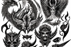 Diablo 4 lilith tattoo idea
