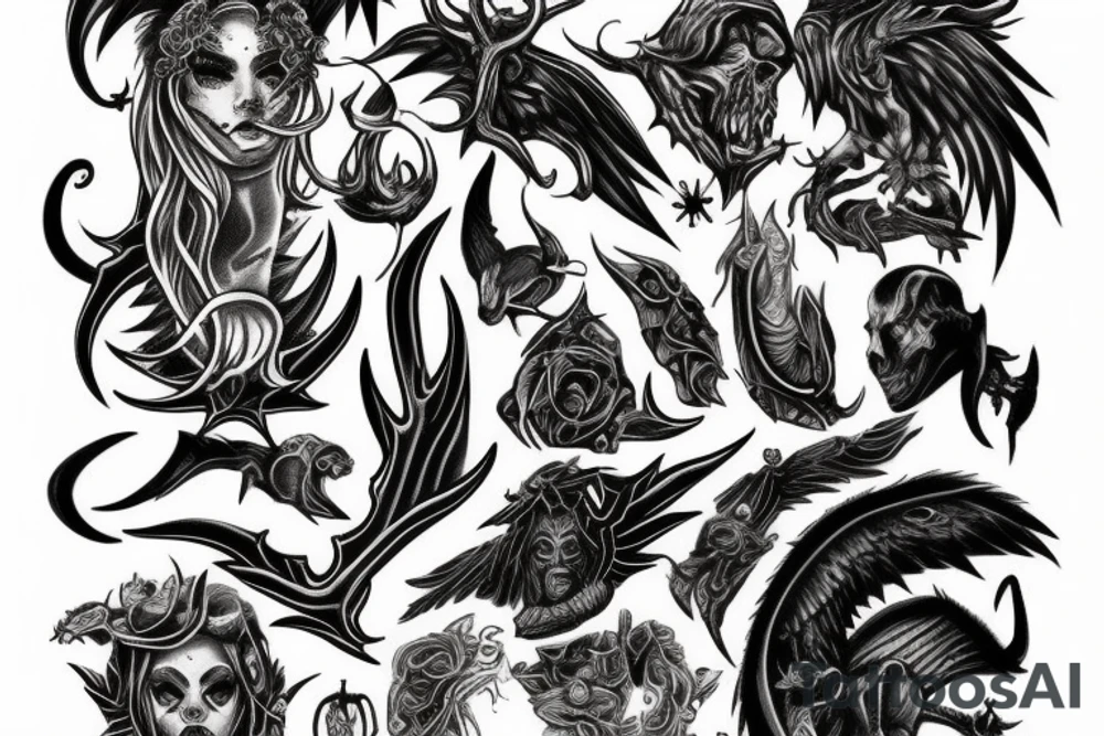 Diablo 4 lilith tattoo idea